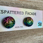 Rainbow Magic Drop Stud Dichroic Glass Earrings (58)