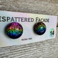Rainbow Magic Drop Stud Dichroic Glass Earrings (14)