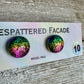 Rainbow Magic Drop Stud Dichroic Glass Earrings (10)