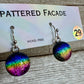 Rainbow Magic Drop Dangly Dichroic Glass Earrings (29)