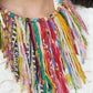 Fringe Curled Ribbon Necklace