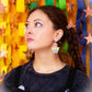 Moth Rainbow Pride Statement Dangle Earrings
