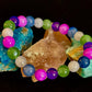 Cosmic Skittles Bracelet – 8mm Rainbow Energy for Balance, Strength & Healing (Small to Medium Wrists)