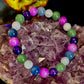 Cosmic Skittles Bracelet – 8mm Rainbow Energy for Balance, Strength & Healing (Small to Medium Wrists)