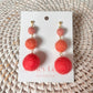 Minimalist Ombré Felt Ball Earrings
