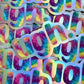 Bespattered Facade Rainbow Ugh Tie Dye Holographic Sticker