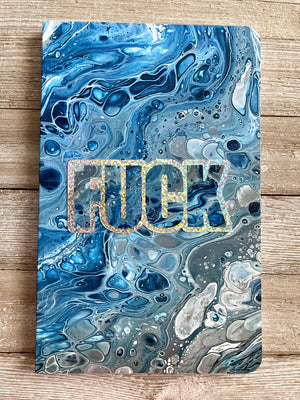 Bespattered Facade Blue Marble Perfect Sticker & Notebook Pair