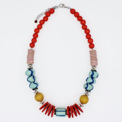 Vivid Multi Color Marcella Statement Necklace