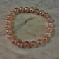 Aura Rose Quartz 8mm Reiki-Infused Love & Healing Crystal Bracelet (7.5” Medium Wrists)