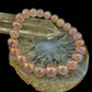 Aura Rose Quartz 8mm Reiki-Infused Love & Healing Crystal Bracelet (7.5” Medium Wrists)