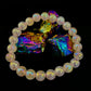 Aura Rose Quartz 8mm Reiki-Infused Love & Healing Crystal Bracelet (7.5” Medium Wrists)