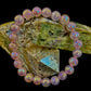 Aura Rose Quartz 8mm Reiki-Infused Love & Healing Crystal Bracelet (7.5” Medium Wrists)
