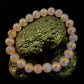 Aura Rose Quartz 8mm Reiki-Infused Love & Healing Crystal Bracelet (7.5” Medium Wrists)