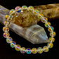 Angel Aura Clear Quartz 8mm Reiki-Infused Healing Crystal Bracelet (7.5” Medium Wrists)