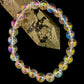 Angel Aura Clear Quartz 8mm Reiki-Infused Healing Crystal Bracelet (7.5” Medium Wrists)