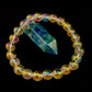 Angel Aura Clear Quartz 8mm Reiki-Infused Healing Crystal Bracelet (7.5” Medium Wrists)