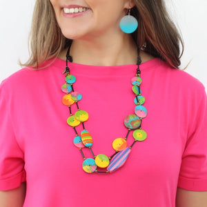 Reese Colorburst Double Strand Necklace