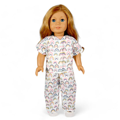 Doll Pajama Sewing Kit - Rainbows