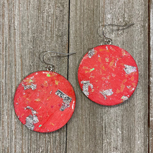 Planet Glitter Large Dangly Earrings