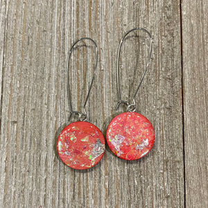Planet Glitter Long Dangly Earrings