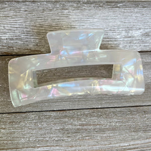 Pastel Rainbow Acetate Hair Claw Clip