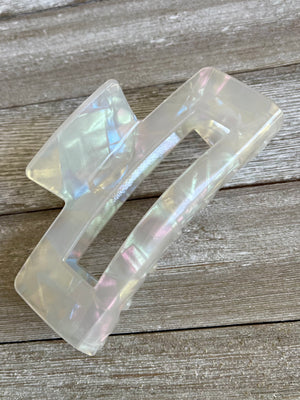 Pastel Rainbow Acetate Hair Claw Clip