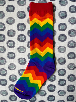 Rainbow Zig Zag Unisex Adult Socks
