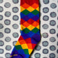 Rainbow Argyle Unisex Adult Socks