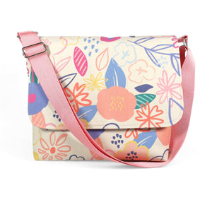 Messenger Bag Sewing Kit - Floral Canvas