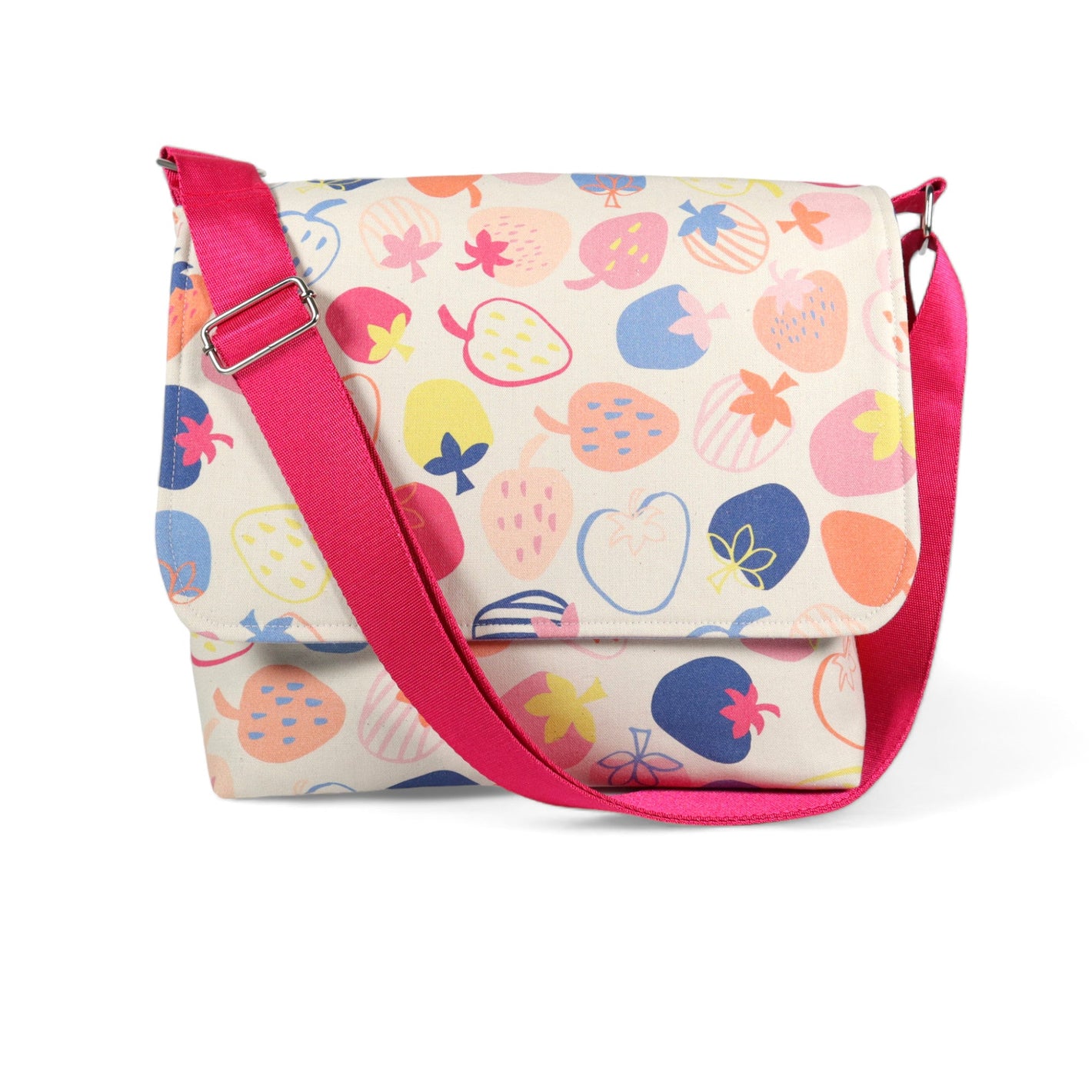 Messenger Bag Sewing Kit - Strawberry Canvas