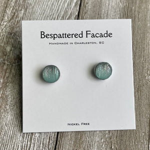 Mini Motif Studs - Aqua Icicles