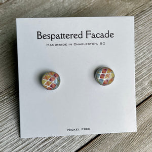 Mini Motif Studs - Rainbow Waves