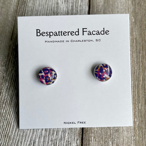 Mini Motif Studs - Colorful Leopard