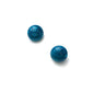 Peacock Capiz Glow Retro Button Stud Earrings