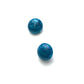 Peacock Capiz Glow Retro Button Stud Earrings