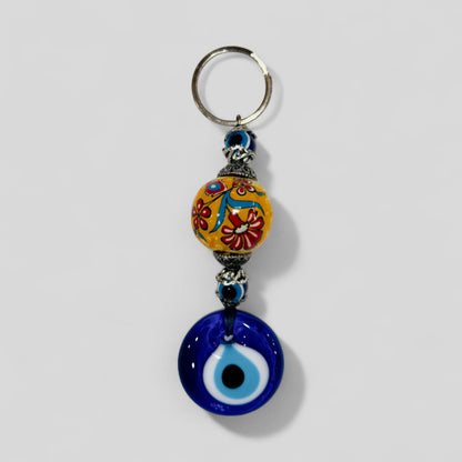 Evil Eye Keychain | Protection Keychain/Keyring | Evil Eye Car Charm | Lucky Evil Eye Keychain | Handmade Evil Eye Gifts | Good Luck Charm