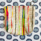 Set of 3 Rainbow Stripes Zippered Pouch Bags
