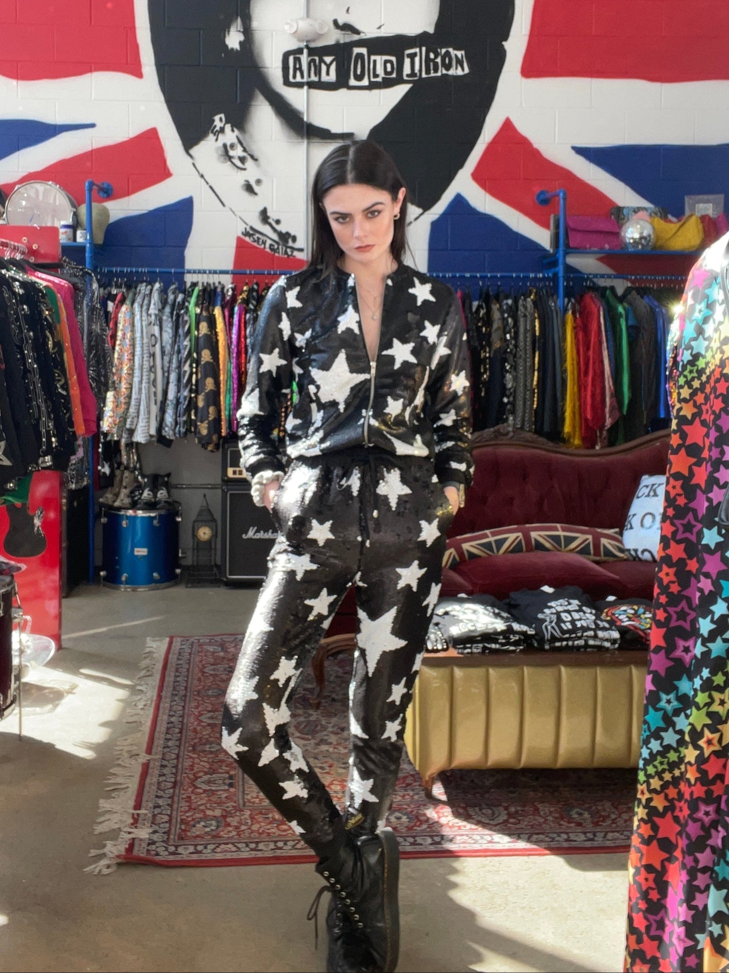 Any Old Iron Sparkle Star Joggers