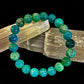 Green Dragon Vein Agate Beaded Bracelet – Natural Stone Jewelry (8mm/10mm)