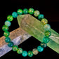 Green Dragon Vein Agate Beaded Bracelet – Natural Stone Jewelry (8mm/10mm)