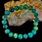 Green Dragon Vein Agate Beaded Bracelet – Natural Stone Jewelry (8mm/10mm)