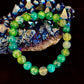 Green Dragon Vein Agate Beaded Bracelet – Natural Stone Jewelry (8mm/10mm)