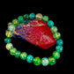 Green Dragon Vein Agate Beaded Bracelet – Natural Stone Jewelry (8mm/10mm)
