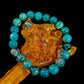 Green Dragon Vein Agate Beaded Bracelet – Natural Stone Jewelry (8mm/10mm)