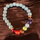 Chakra Healing Bracelet – Turquoise Energy Beads with Chakra Stones