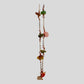 Copper Metal Seahorse Suncatcher with Natural Stone Chain and Shimmering Crystals  -- Window Hanging or Wall Hanging