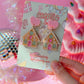 Pink Christmas Gingerbread House Earrings