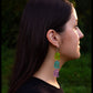 Glittering Rainbow Ghosts - Dangle Earrings