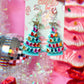 Ceramic Christmas Tree Earrings