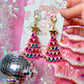 Ceramic Christmas Tree Earrings